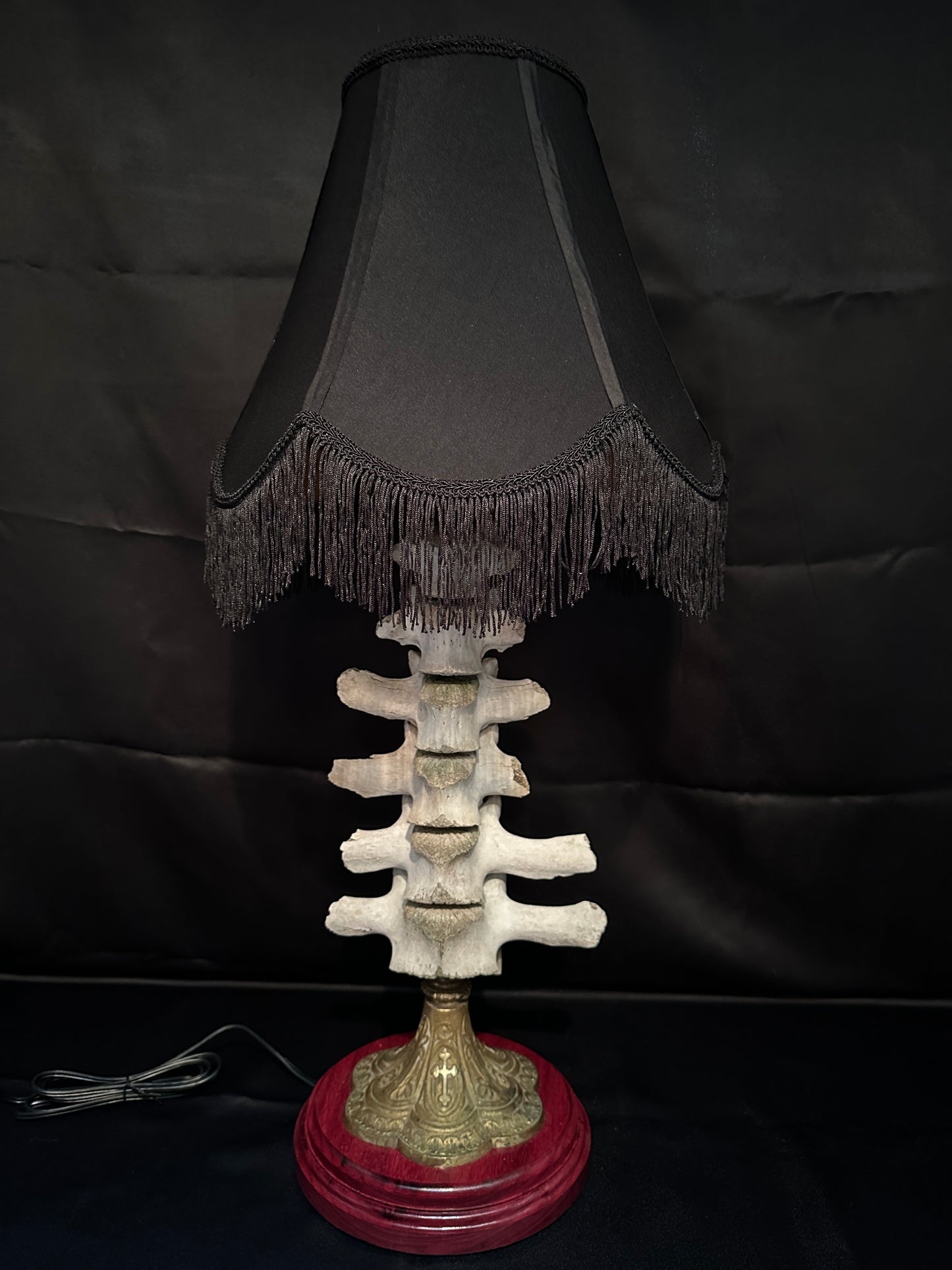 Purple Heart Bovine Lamp