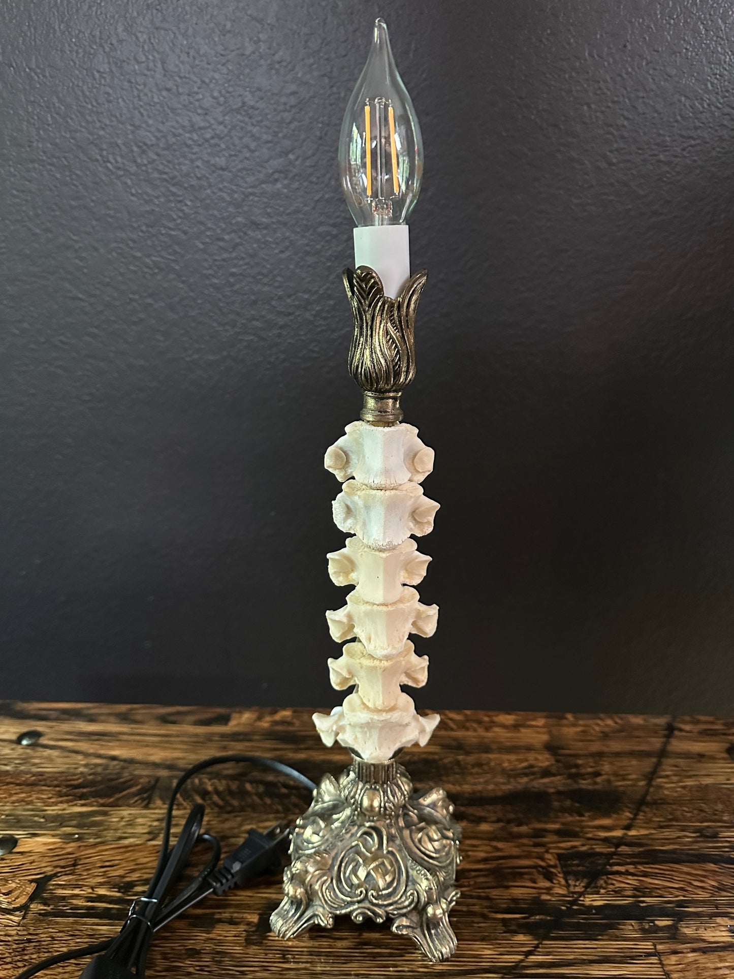Deer Spine Candlestick Lamp