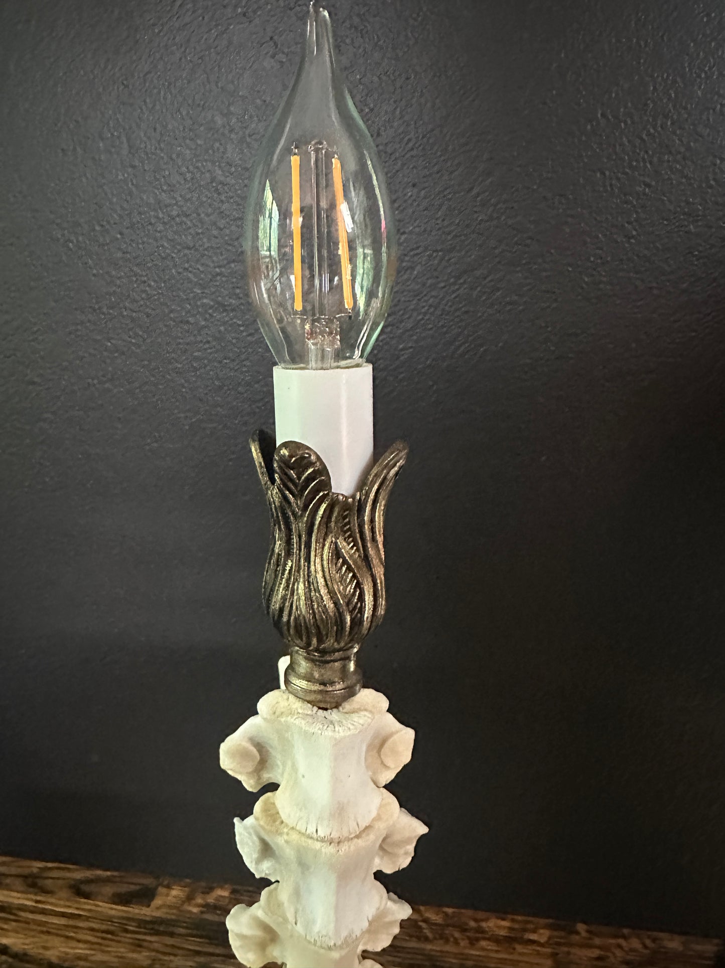 Deer Spine Candlestick Lamp