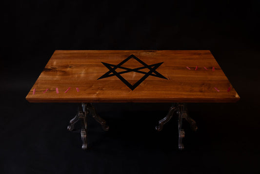 Unicursal Hexagram Black Walnut Coffee Table