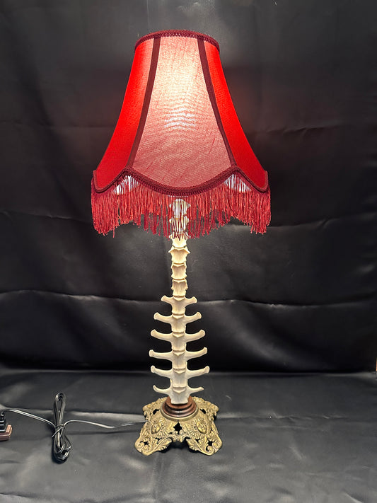 Deer Spine Table Lamp Black Walnut